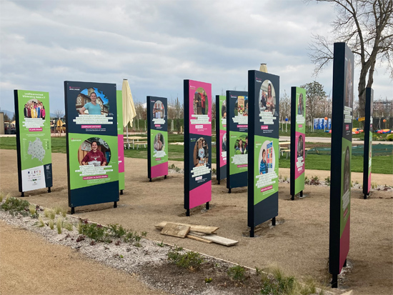 Bundesgartenschau Mannheim Präsentationswände Landfrauen Präsentation Landfrauenverband Württemberg-Baden e.V.