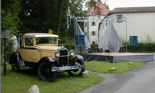 Zelte,berdachung,Sthle,Tische,Bhne,Oldtimerverleih, Buffet und Dekoration