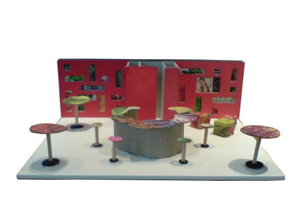 Modell Messestand Lebensmittelladen