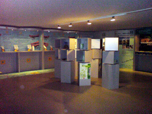 Landesgartenschau Infopoint, Wegweiser,Theken, Stellwnde