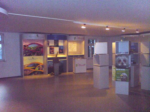 Landesgartenschau Infopoint, Wegweiser,Theken, Stellwnde