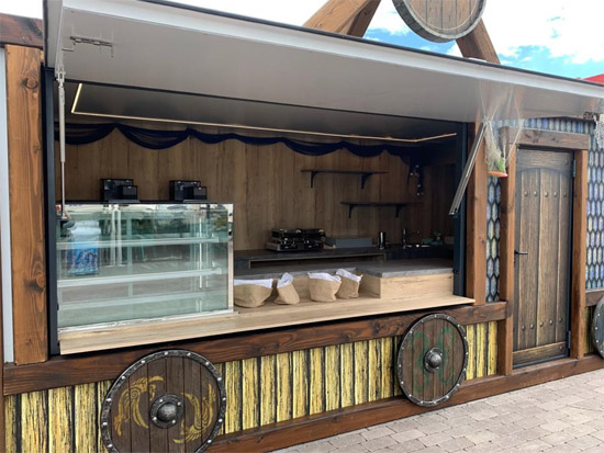 Verkaufscontainer, Container Umbauten, Gastrogeräte, Transportservice, Dämmung, Unterkonstruktion